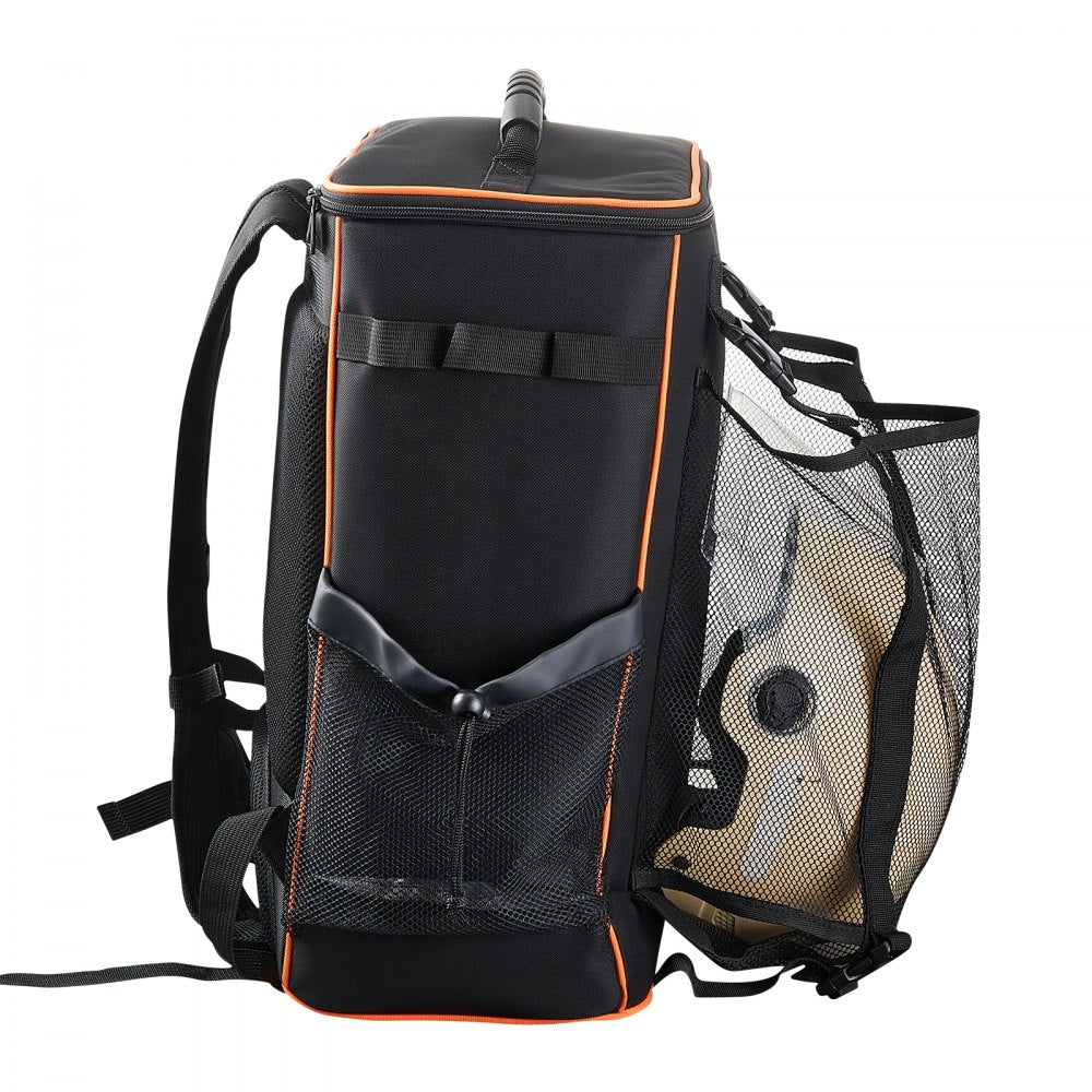 VEVOR Welding Backpack, 33L Welder Backpack with Insulated Bag & Helmet Bag, 600D Polyester Extreme Gear Pack for Tools and Helmet, Multi-Purpose Gear Storage Bag for Welding, Outdoor Camping, Hiking
