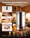 VEVOR DM-N60 16 Gal/60L electric brewing system in kitchen setting (capacity highlights)