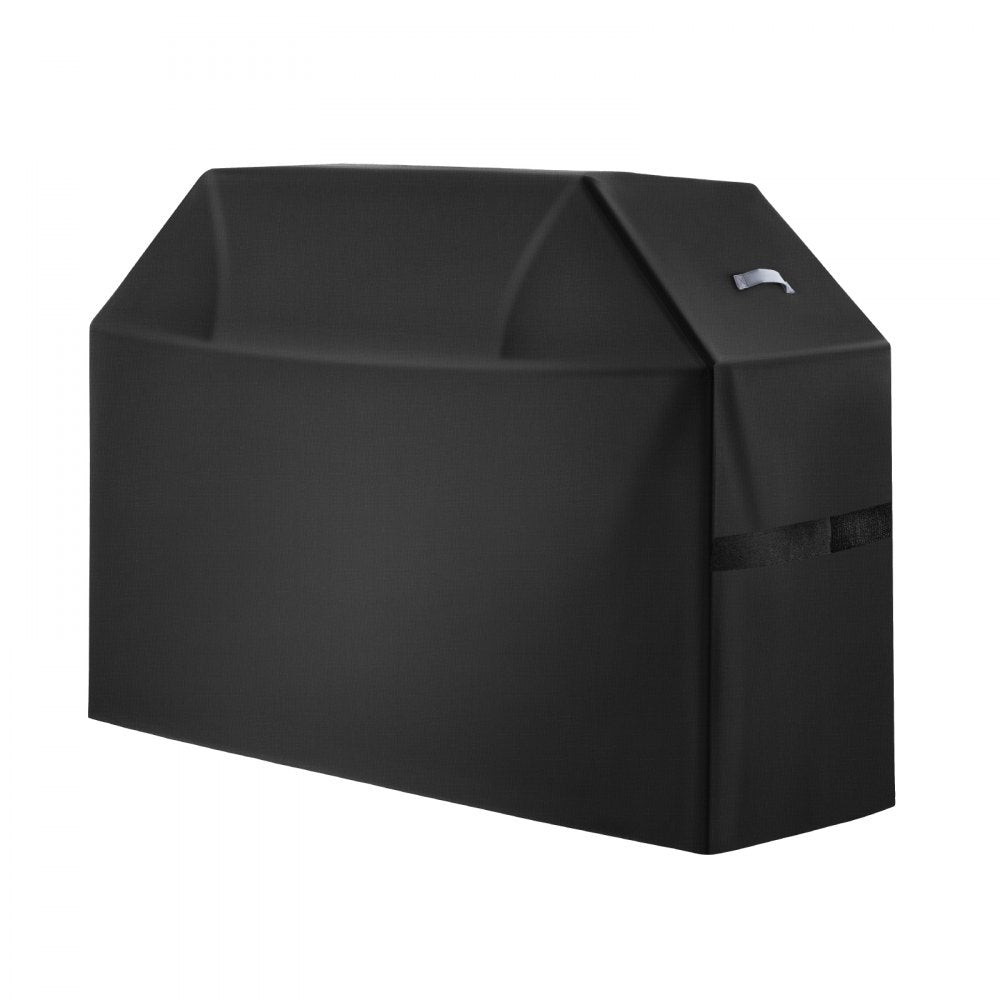 VEVOR Grill Cover, 60 inch BBQ Covers for Outdoor Grills, Waterproof, Fade Resistant, Weather Resistant Heavy Duty 600D Polyester, Easy On/Off, with Hook-and-Loop Straps, Black
