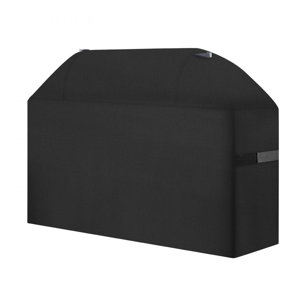 VEVOR Grill Cover, 63 inch BBQ Covers for Outdoor Grills, Waterproof, Fade Resistant, Weather Resistant Heavy Duty 600D Polyester, Easy On/Off, with Hook-and-Loop Straps, Black