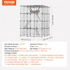 VEVOR Large 4-tier Cat Cage, 41 x 41 x 55", Detachable Metal Wire Cat Enclosure, with 4 Front Doors Hammock Ramp ladders, Indoor & Outdoor Crate Exercise Place Ideal for Kitty, Small Animals, Black