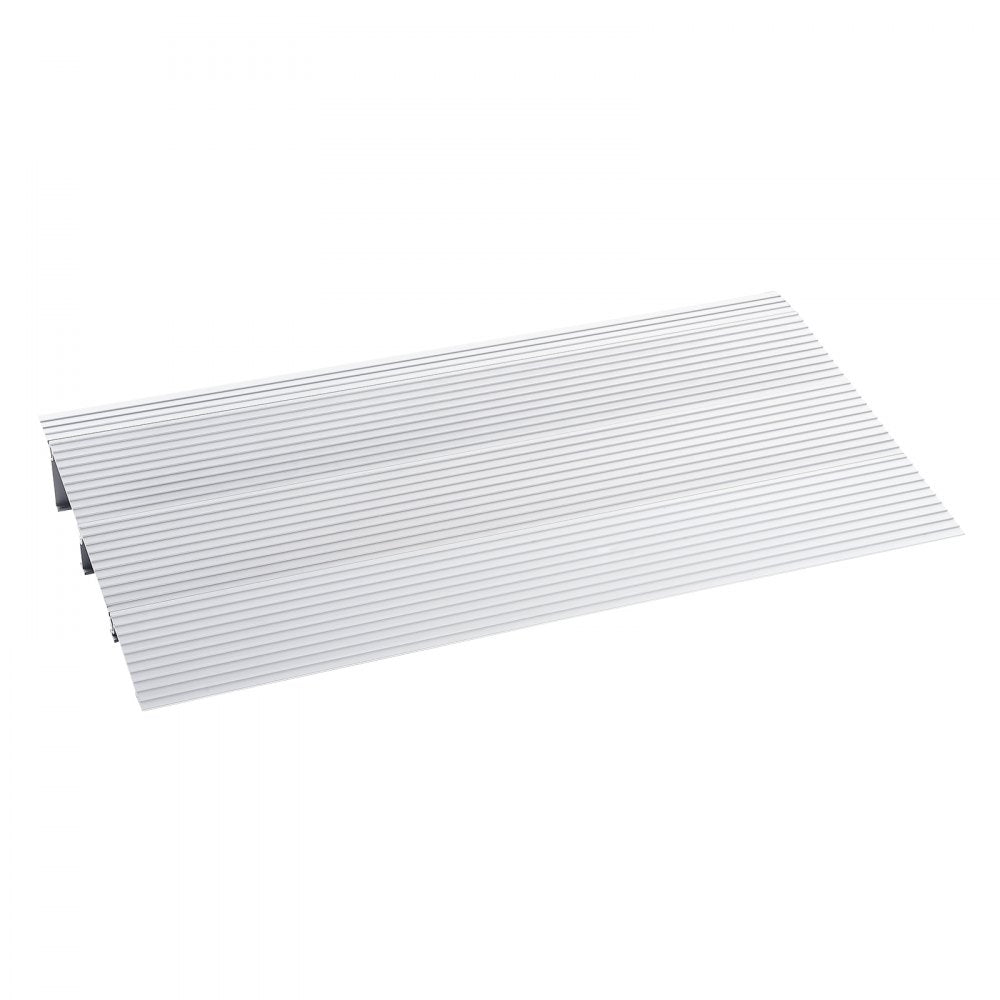 VEVOR Door Threshold Ramp, 3" Rise, 800 lbs Load Capacity, Door Ramp for Wheelchairs, Aluminum Threshold Ramp for Doorways, Adjustable Modular Threshold Ramp for Wheelchairs, Scooters, Power Chairs