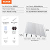 VEVOR Door Threshold Ramp, 4" Rise, 800 lbs Load Capacity, Door Ramp for Wheelchairs, Aluminum Threshold Ramp for Doorways, Adjustable Modular Threshold Ramp for Wheelchairs, Scooters, Power Chairs