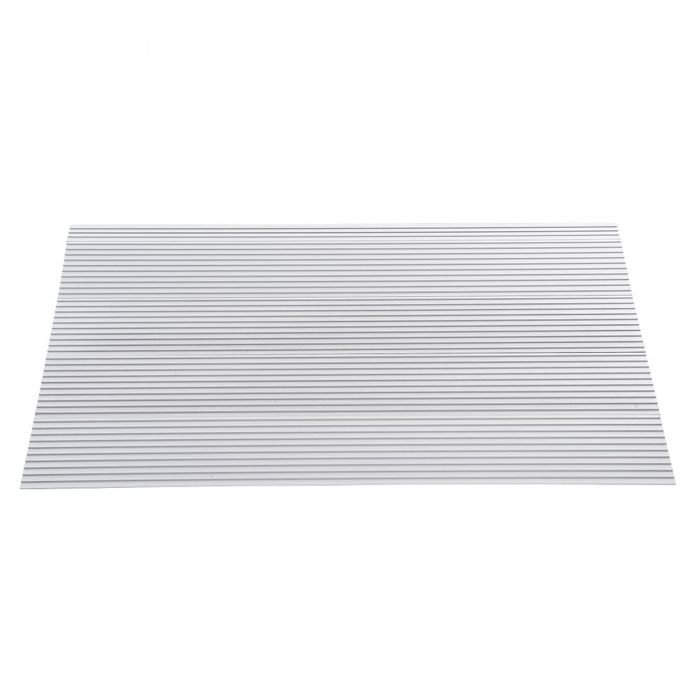 VEVOR Door Threshold Ramp, 4" Rise, 800 lbs Load Capacity, Door Ramp for Wheelchairs, Aluminum Threshold Ramp for Doorways, Adjustable Modular Threshold Ramp for Wheelchairs, Scooters, Power Chairs