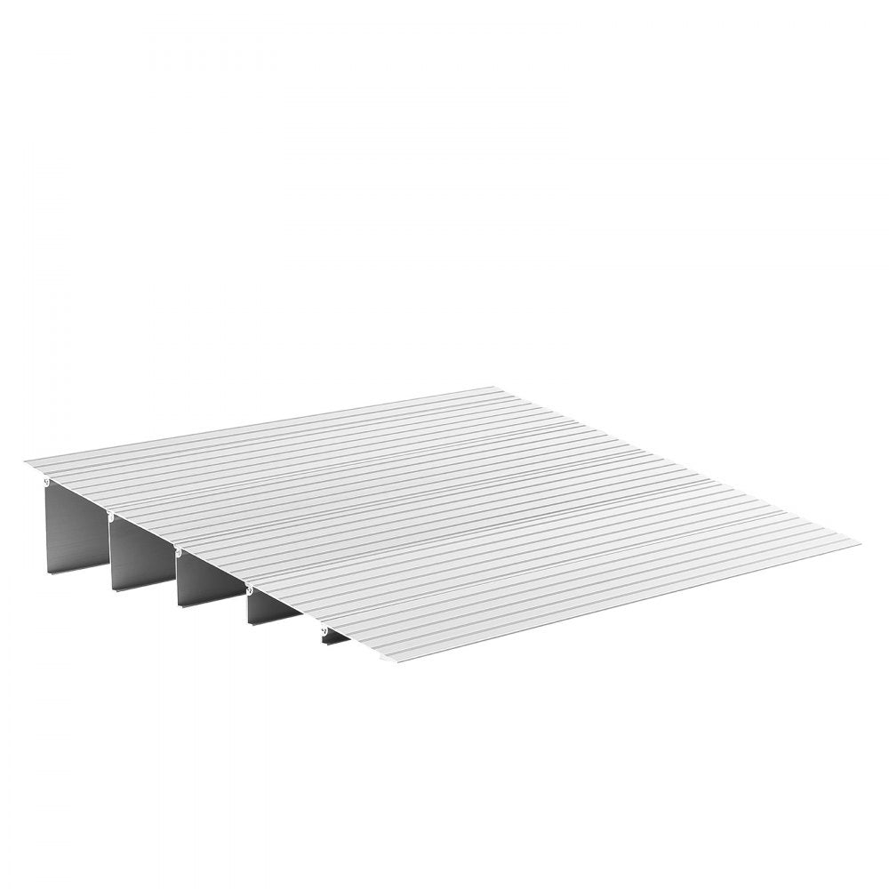 VEVOR Door Threshold Ramp, 5 inch Rise, Aluminum Alloy Threshold Ramp Rated 800 lbs Load Capacity, Handicap Ramps for Home Steps for Wheelchair, Scooters, Power Chairs, Walkers, Bicycle, Tricycle