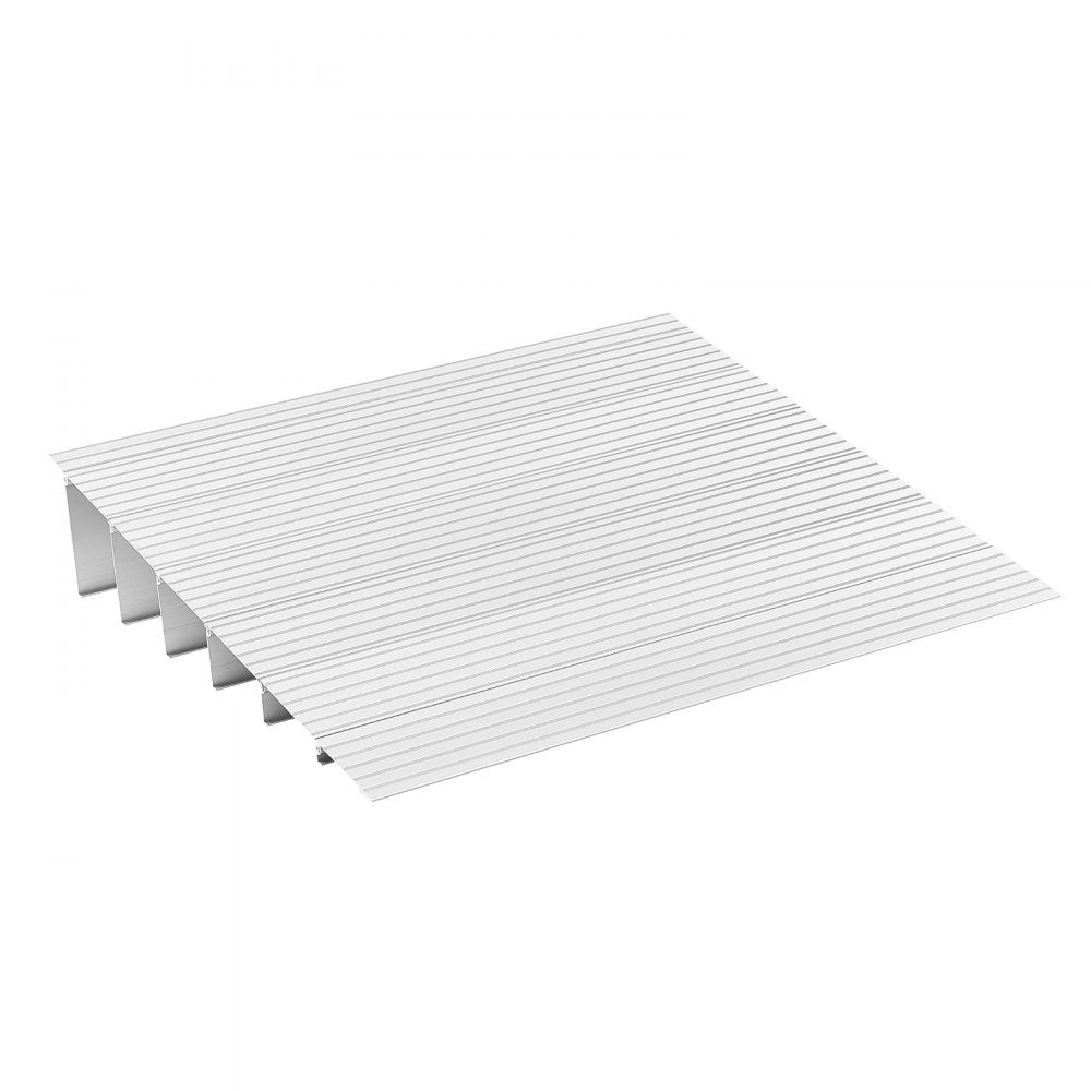 VEVOR Door Threshold Ramp, 6 inch Rise, Aluminum Alloy Threshold Ramp Rated 800 lbs Load Capacity, Handicap Ramps for Home Steps for Wheelchair, Scooters, Power Chairs, Walkers, Bicycle, Tricycle