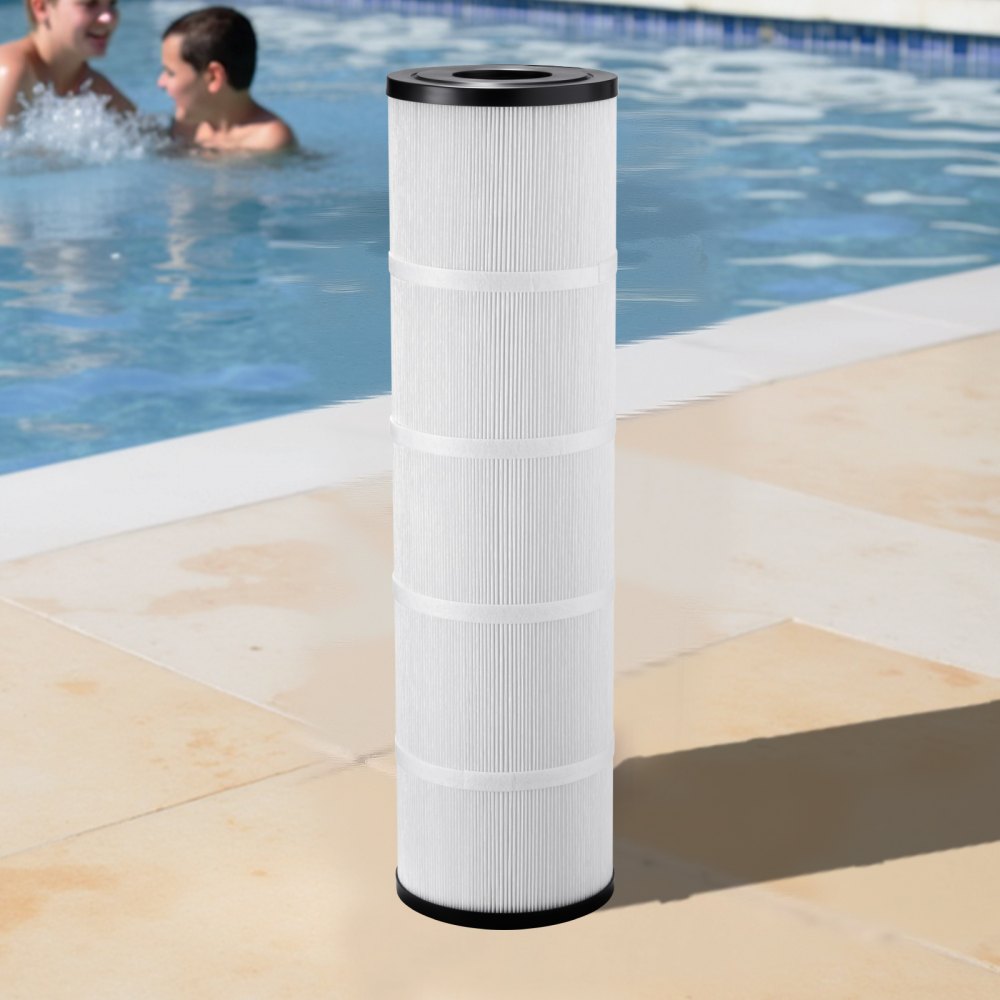 VEVOR Pool Filter Cartridge, 4x 105 Sq. Ft, Spa Hot Tub Filter Cartridge Replacement, Compatible with Pentair CCP420,  Pleatco PCC80-PAK4l, Secure for Kids & Pet, Easy to Clean