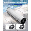 VEVOR Pool Filter Cartridge, 4x 130 Sq. Ft, Spa Hot Tub Filter Cartridge Replacement, Compatible with Pentair CCP520, R173578,  PCC130, Secure for Kids & Pet, Trilobal Pleated,  Easy to Clean