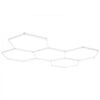 VEVOR Hexagon Garage Lights, 26400LM, 6500K 5 Grid Systems Honeycomb Hexagonal Garage LED Lights, DIY Cool White Car Detailing Garage Ceiling Lighting Bright Shop Light for Gym Basement Workshop