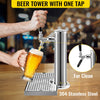 VEVOR Kegerator Tower Kit, Single Tap Beer Conversion Kit, No Tank Keg Conversion Kit, Stainless Steel Keg Tower, Deluxe Kegarator Beer Conversion With Dual Gauge Regulator & D-System Keg Coupler
