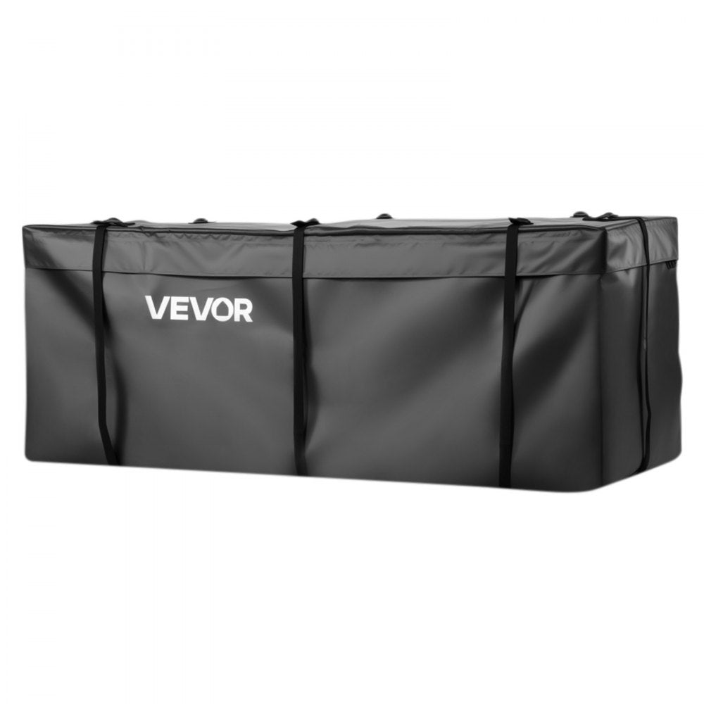 VEVOR Hitch Cargo Carrier Bag, Waterproof 840D PVC, 59.84 x 23.9 x 24.02 in (20 Cubic Feet), Heavy Duty Cargo Bag for Truck Bed Storage with 8 Reinforced Straps, Suitable for Car Vans Hitch Basket
