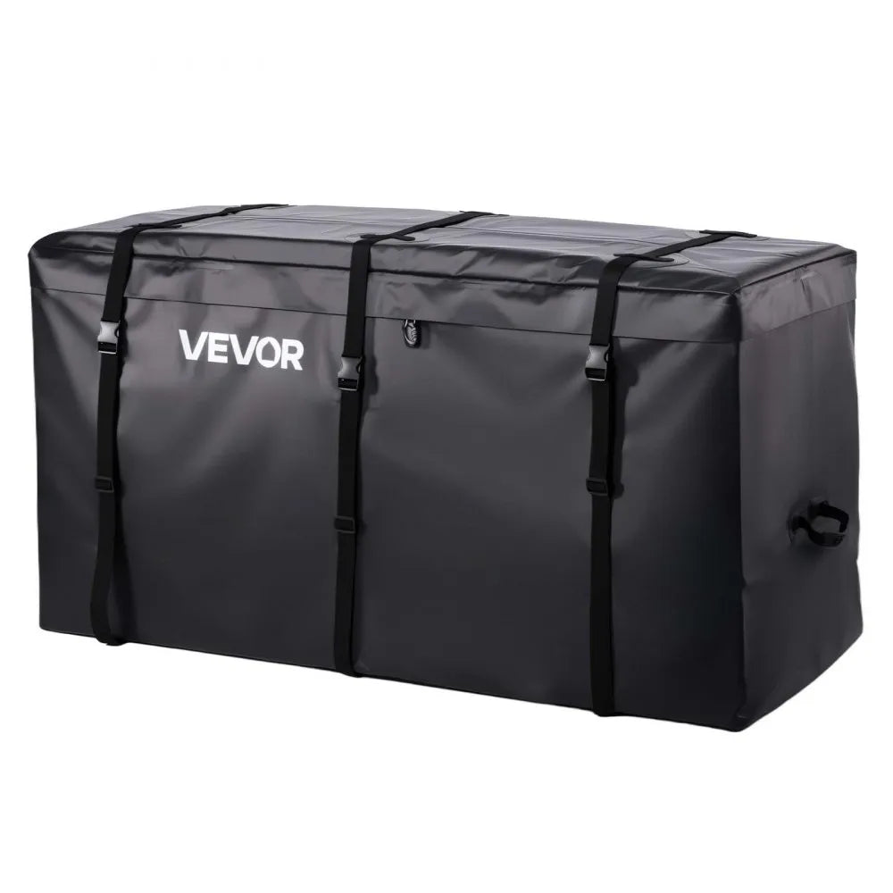 VEVOR Hitch Cargo Carrier Bag, Waterproof 840D PVC, 59.84 x 24.02 x 30.63 in (25 Cubic Feet), Heavy Duty Cargo Bag for Truck Bed Storage with Reinforced Straps, Suitable for Car SUV Vans Hitch Basket