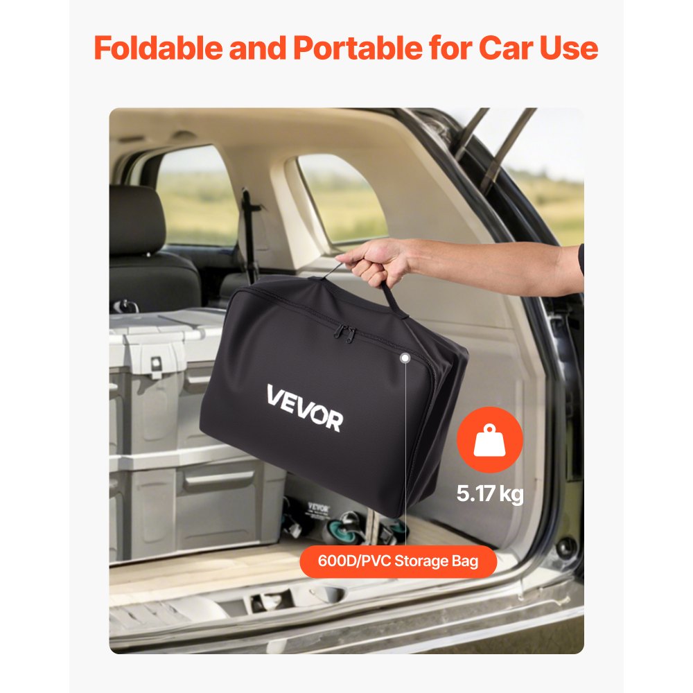 VEVOR Hitch Cargo Carrier Bag, Waterproof 840D PVC, 60.24 x 24.02 x 35.94 in (30 Cubic Feet), Heavy Duty Cargo Bag for Truck Bed Storage with Reinforced Straps, Suitable for Car SUV Vans Hitch Basket