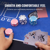 VEVOR Poker Table Top, 70 x 35 Inch Poker Mat for Table, 6-8 Players Foldable Poker Table Top with Carrying Bag, Folding Poker Table Topper for Poker Games, Poker Room, Rectangle, Blue