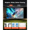 VEVOR Projector Screen with Stands, 120 Inch 16:9 4K 1080P HD Movie Screen, 170° Wide Viewing, Front/Rear Projection Screen with Ground Stakes, Sandbags & Guy Ropes for Home Theater & Backyard Movies