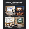 VEVOR Projector Screen with Stands, 120 Inch 16:9 4K 1080P HD Movie Screen, 170° Wide Viewing, Front/Rear Projection Screen with Ground Stakes, Sandbags & Guy Ropes for Home Theater & Backyard Movies
