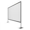 VEVOR Projector Screen with Stands, 120 Inch 16:9 4K 1080P HD Movie Screen, 170° Wide Viewing, Front/Rear Projection Screen with Ground Stakes, Sandbags & Guy Ropes for Home Theater & Backyard Movies