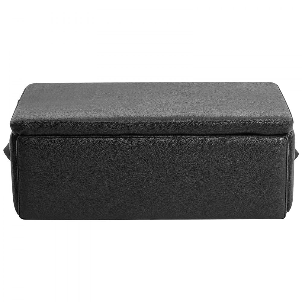 VEVOR Pilates Box for Reformer, 25x17x9 In Pilates Reformers Sitting Box for Exercises, Premium PU and Wood Pilates Equipment Accessory, Improve Strength, Balance, Range of Motion Home Gym, Black