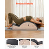 VEVOR Pilates Spine Corrector, Home Gym Yoga Pilates Accessory, Rubber Wood Fitness Training Tool, Arc Fitness Body Workout Equipment, for Spine Exercises, Balance, Core Strengthening, and Stretching