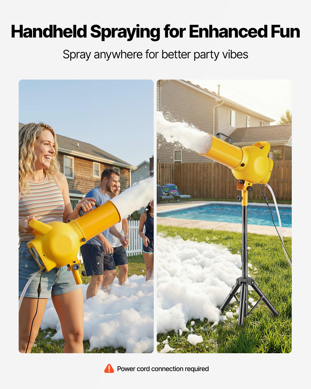 VEVOR Foam Machine handheld spraying for enhanced fun