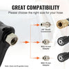 VEVOR Pressure Washer Gun Set, 0.22 Gal Foam Cannon, 4000 PSI Washer Spay Gun with 1/4 Inch Quick Connector & 5 Nozzle Tips, Pressure Washer Handle with M22-14 mm & M22-15mm & 3/8'' Inlet Connector