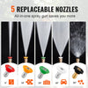 VEVOR Pressure Washer Gun Set, 0.22 Gal Foam Cannon, 4000 PSI Washer Spay Gun with 1/4 Inch Quick Connector & 5 Nozzle Tips, Pressure Washer Handle with M22-14 mm & M22-15mm & 3/8'' Inlet Connector