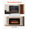 VEVOR 30 inch Electric Fireplace, Wall Mounted Recessed Fire Place with Remote Control, Timer, 1500W, Adjustable Flame Color Brightness, Touch Screen, Overheat Protection, for Living Room,Bedroom