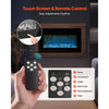 VEVOR 42 inch Electric Fireplace, Wall Mounted Recessed Fire Place with Remote Control, Timer, 1500W, Adjustable Flame Color Brightness, Touch Screen, Overheat Protection, for Living Room,Bedroom