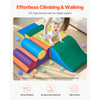 VEVOR Climbing Toys, 7-Piece Set, Foam Climbing Toys for Toddlers 6 Months to 3 Years Old, PU Leather Climbing Blocks, Indoor Climb and Crawl Activity Playset for Crawling & Sliding, Easy to Clean