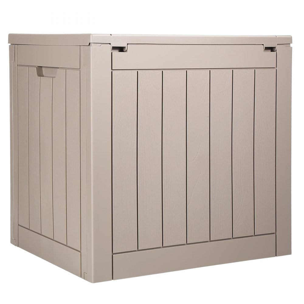 VEVOR Outdoor Storage Box, 31 Gallon Resin Deck Box, Backyard Outside Toy and Towel Storage Cabinet Waterproof, for Patio Furniture Cushions, Garden Tools, Pool Supplies & Package Delivery (Grey)