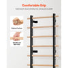 VEVOR Swedish Ladder Wall Gym, 9-Level Swedish Ladder Suspension Trainer, 330LBS Loading Solid Wood + Carbon Steel Gymnastics Stall Bars for Adult, Compatible with 3.15" x 3.15" Power Rack Accessories