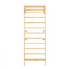 VEVOR Swedish Ladder Wall Gym, 2-in-1 10-Level Indoor Jungle Gym, 220LBS Loading Solid Wood Gymnastic Stall Bars for Kids & Adults, Indoor Playground Climbing Playset with Pull-Up Bar, Wall Ladder