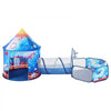 VEVOR 3 in 1 Kids Play Tent with Tunnel for Boys, Girls, Babies and Toddlers, Indoor/Outdoor Pop Up Playhouse with Carrying Bag & Banding Straps Birthday Gifts, Royal Blue Color Rocket Theme