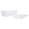 VEVOR 4-Pack Polypropylene Food Pans, Full Size, 6" Deep, Lid, Prep Table for Restaurants, Buffets and Salad Bars, Commercial Food Storage Containers, Dishwasher Compatible, Stackable, Scale Markings