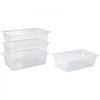 VEVOR 4-Pack Polypropylene Food Pans, Full Size, 6" Deep, Lid, Prep Table for Restaurants, Buffets and Salad Bars, Commercial Food Storage Containers, Dishwasher Compatible, Stackable, Scale Markings
