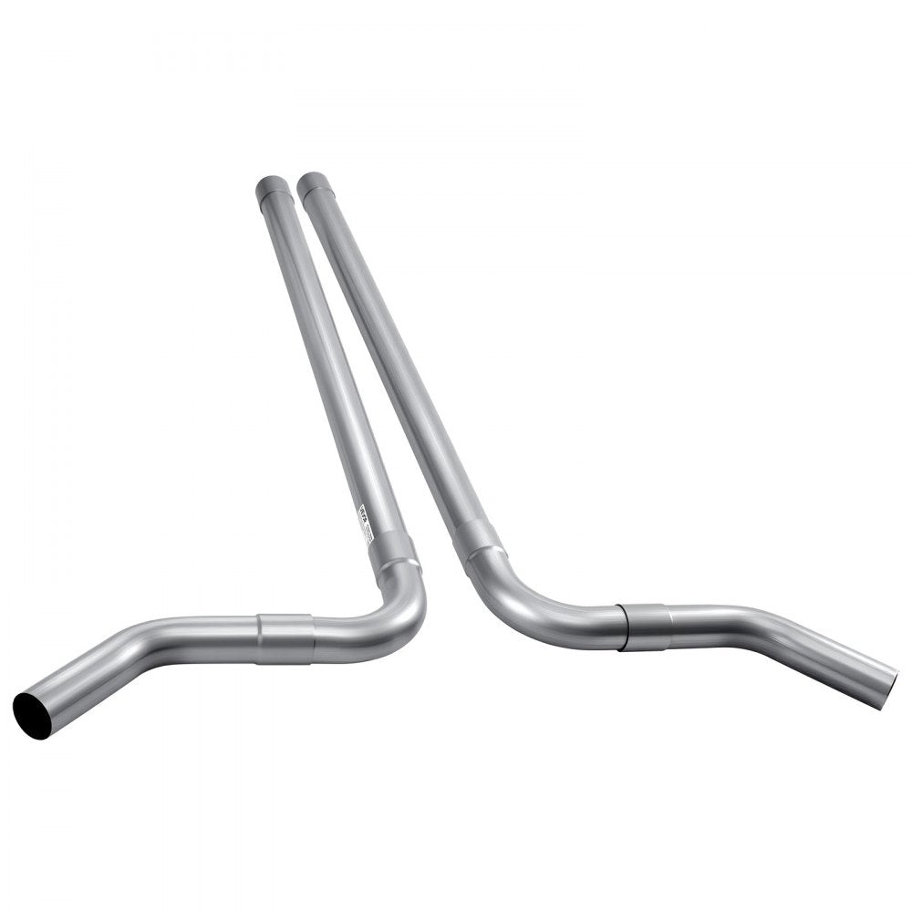 VEVOR Exhaust Pipe, 8 Pcs 2.25 Inch Mild Steel DIY Custom Exhaust Tubing Straight & U-Bend Kit with 90 & 135 Degree Pipes, Galvanized Surface Finish, Universal Fit for Truck, Sedan, Sports Car, SUV