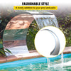 VEVOR Pool Waterfall Fountain Stainless Steel Fountain 15.4\" x 7.9\" x 1.5\" Silver Pool Fountains for Ground Pools Garden Outdoor Waterfalls Sheer Descent Pond Water Feature