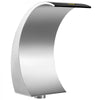 VEVOR Pool Waterfall Fountain Stainless Steel Fountain 15.4\" x 7.9\" x 1.5\" Silver Pool Fountains for Ground Pools Garden Outdoor Waterfalls Sheer Descent Pond Water Feature