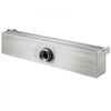 VEVOR Pool Fountain Stainless Steel Pool Waterfall Spillway with Pipe Connector Rectangular Garden Outdoor (17.7\")