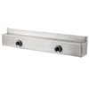 VEVOR Pool Fountain Stainless Steel Pool Waterfall 23.6\" x 4.5\" x 3.1\"(W x D x H) Waterfall Spillway with Pipe Connector Rectangular Garden Outdoor, Silver
