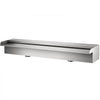 VEVOR Pool Fountain Stainless Steel Pool Waterfall 23.6\" x 4.5\" x 3.1\"(W x D x H) Waterfall Spillway with Pipe Connector Rectangular Garden Outdoor, Silver