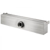 VEVOR Pool Fountain Stainless Steel Pool Waterfall 11.8\" x 4.5\" x 3.1\"(W x D x H) with LED Strip Light Waterfall Spillway with Pipe Connector Rectangular Garden Outdoor