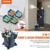 VEVOR 10L/2.5gal Spray Paint Pressure Pot Tank,  70PSI Max Air Paint Pressure Pot, Metal Rack and Leak Repair Sealant for Industry Home Decor Architecture Construction Automotive Painting