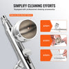 VEVOR Airbrush Gun, Dual Action Gravity Feed with 0.3 mm and 0.5 mm Nozzles, Airbrush Kit with 2/7/12ml Copper Cups and Cleaning Accessories, Ideal for Painting Models, Desserts, Cakes, and Nail Art