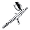VEVOR Airbrush Gun, Dual Action Gravity Feed with 0.3 mm and 0.5 mm Nozzles, Airbrush Kit with 2/7/12ml Copper Cups and Cleaning Accessories, Ideal for Painting Models, Desserts, Cakes, and Nail Art