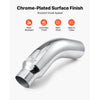 VEVOR Elbow Exhaust Tip, 4 Inch Inlet, 6 Inch Outlet, 23 in Overall Length, Chrome Turn Down Exhaust Tip with Clamp for Truck, Sedan, Sports Car, SUV, Chrome Structure for High Temperature Resistance