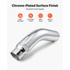 VEVOR Elbow Exhaust Tip, 4 Inch Inlet, 5 Inch Outlet, 23 in Overall Length, Chrome Turn Down Exhaust Tip with Clamp for Truck, Sedan, Sports Car, SUV, Chrome Structure for High Temperature Resistance