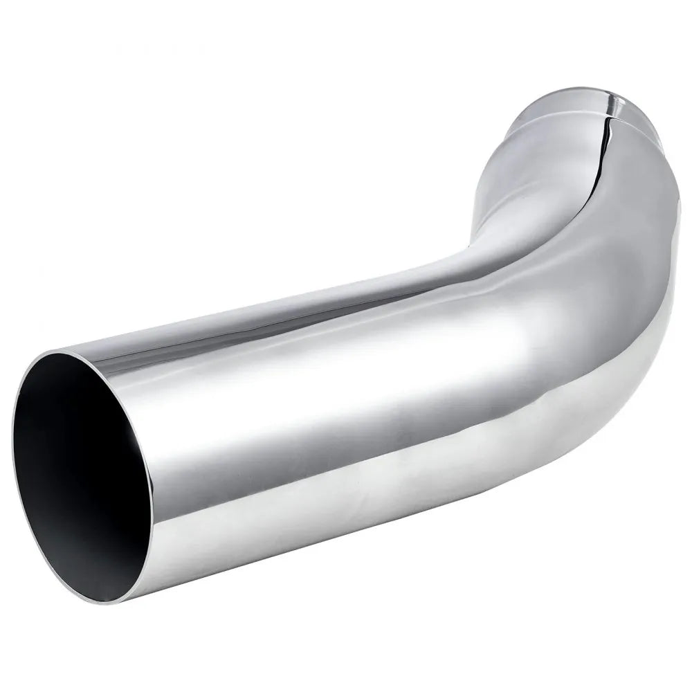 VEVOR Elbow Exhaust Tip, 4 Inch Inlet, 5 Inch Outlet, 23 in Overall Length, Chrome Turn Down Exhaust Tip with Clamp for Truck, Sedan, Sports Car, SUV, Chrome Structure for High Temperature Resistance
