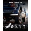 VEVOR Elbow Exhaust Tip, 5 Inch Inlet, 6 Inch Outlet, 23 in Overall Length, Chrome Turn Down Exhaust Tip with Clamp for Truck, Sedan, Sports Car, SUV, Chrome Structure for High Temperature Resistance