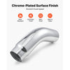 VEVOR Elbow Exhaust Tip, 5 Inch Inlet, 6 Inch Outlet, 23 in Overall Length, Chrome Turn Down Exhaust Tip with Clamp for Truck, Sedan, Sports Car, SUV, Chrome Structure for High Temperature Resistance